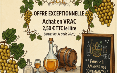 Promotion été – muscat de rivesaltes en vrac – prix doux